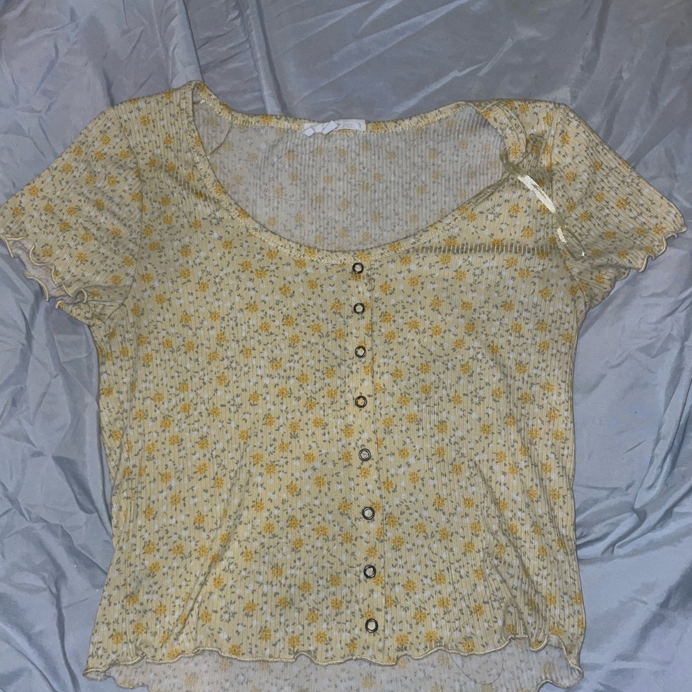 Yellow Floral Tshirt